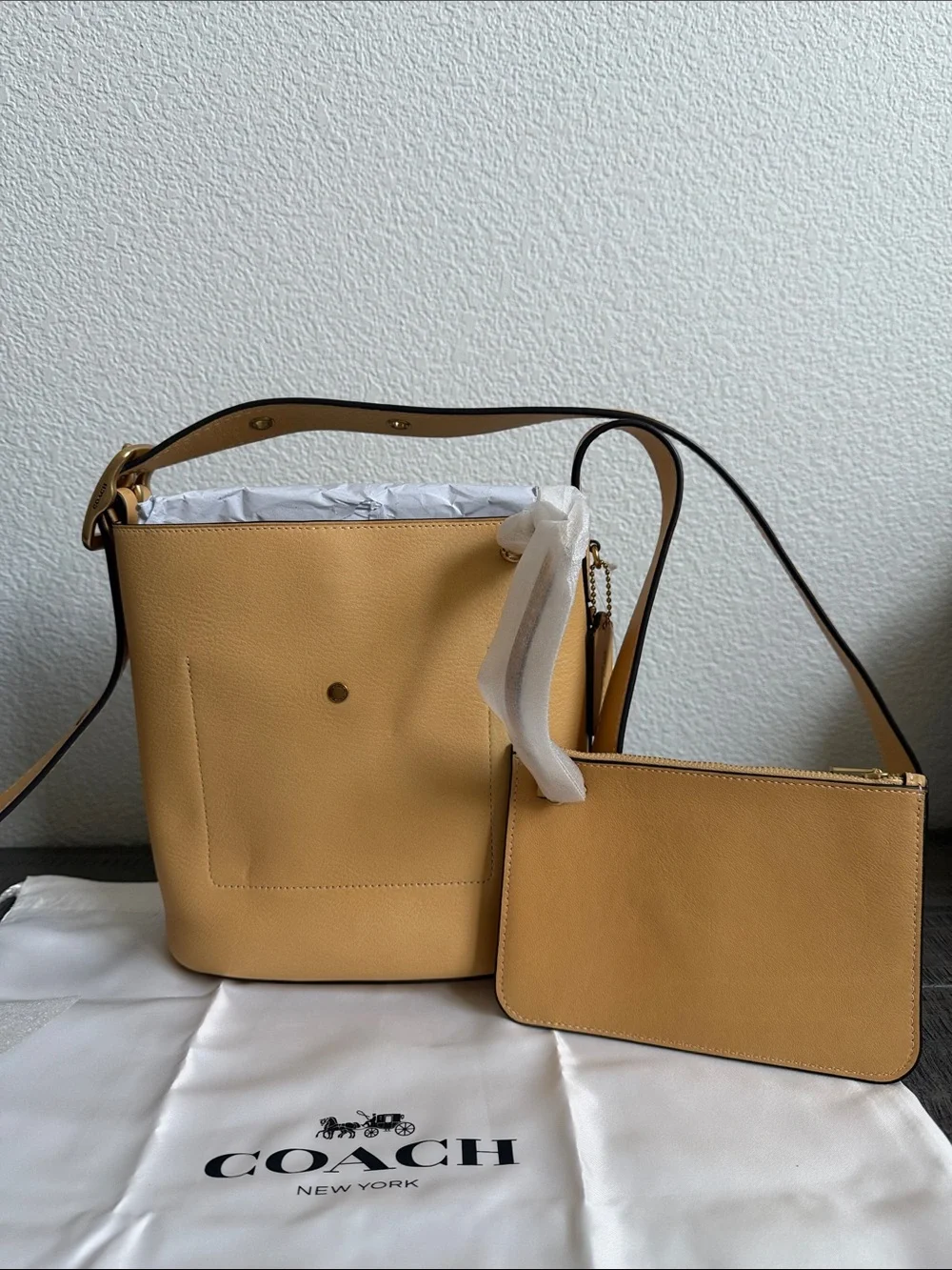 Coach Bleecker Small Leather Bucket Bag 21